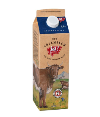 Bio Vollmilch 3,5 % ESL 1l