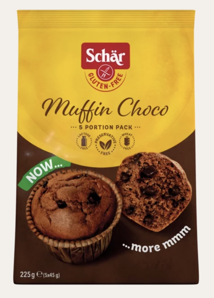 Schokolade Muffin Choco glutenfrei (5 Stück), 225 g