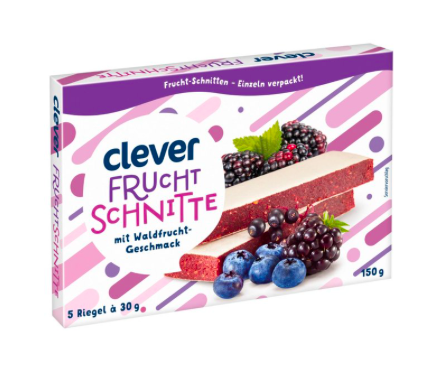 Clever Fruchtschnitte Waldfrucht 150g