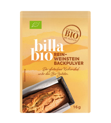 Billa Bio Reinweinstein Backpulver 4STK/PKG