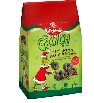 Wicklein The Grinch Mini Herzen, Sterne & Brezeln 300g 