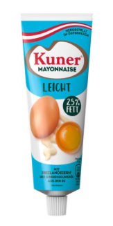Kuner Mayonnaise 250ml, 25% Fett