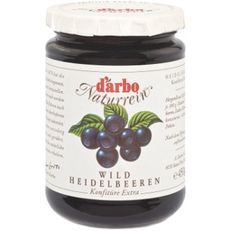 [58586] Darbo Naturrein Wildheidelbeeren Konfitüre Extra, 50% Fruchtanteil 450g	